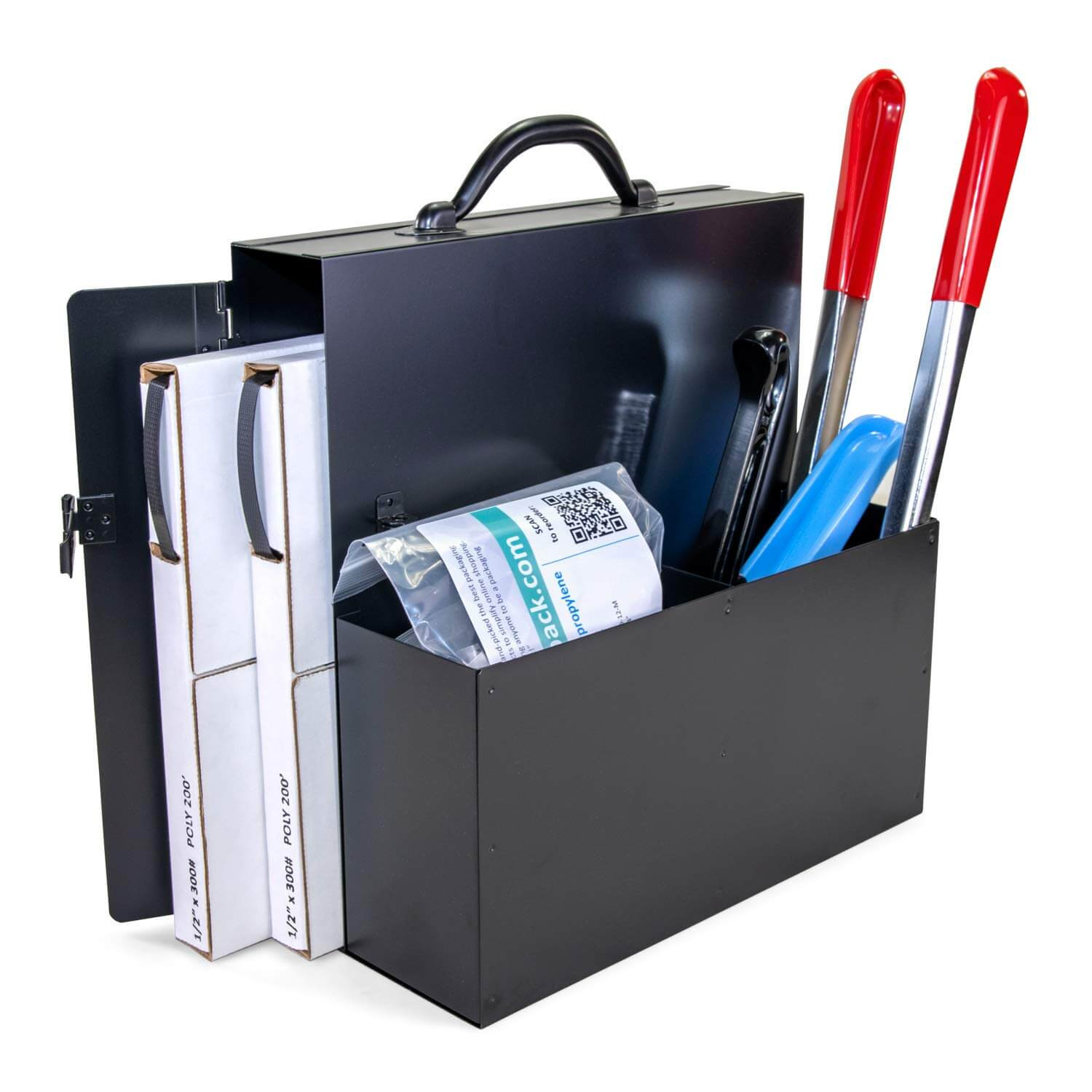 Portable 1/2" x 400' Poly Strapping Kit with Dispenser, 300 lbs. or 600 lbs. Break Strength 2